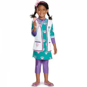 Doc Mcstuffin Pet Vet Deluxe Toddler Costume (3-4) Small