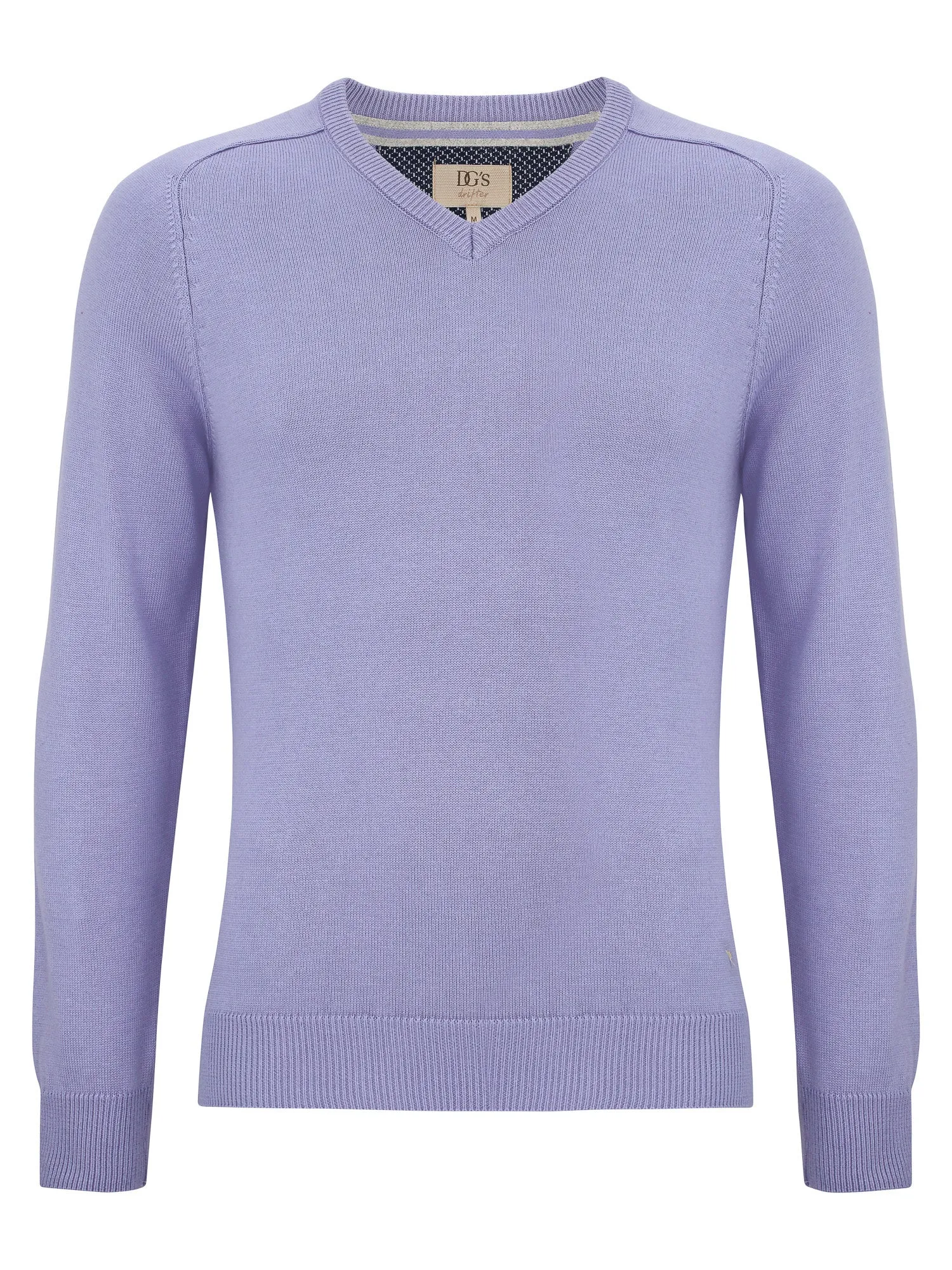 DRIFTER Lilac Long Sleeve V-Neck Sweater