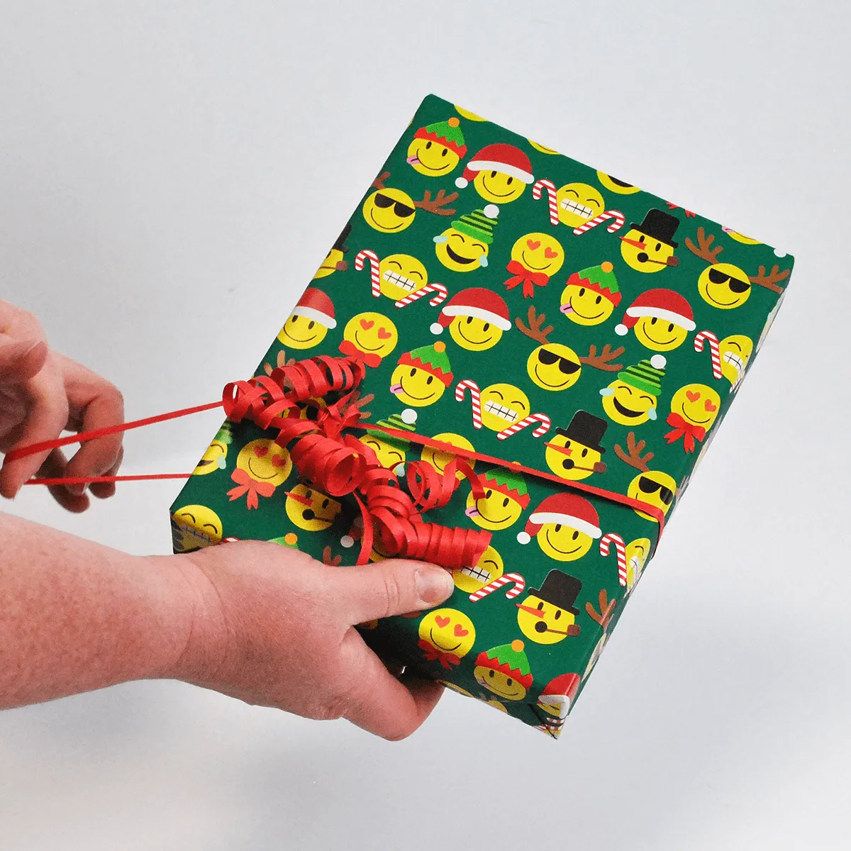 Emoji in Green Christmas Novelty Counter Roll