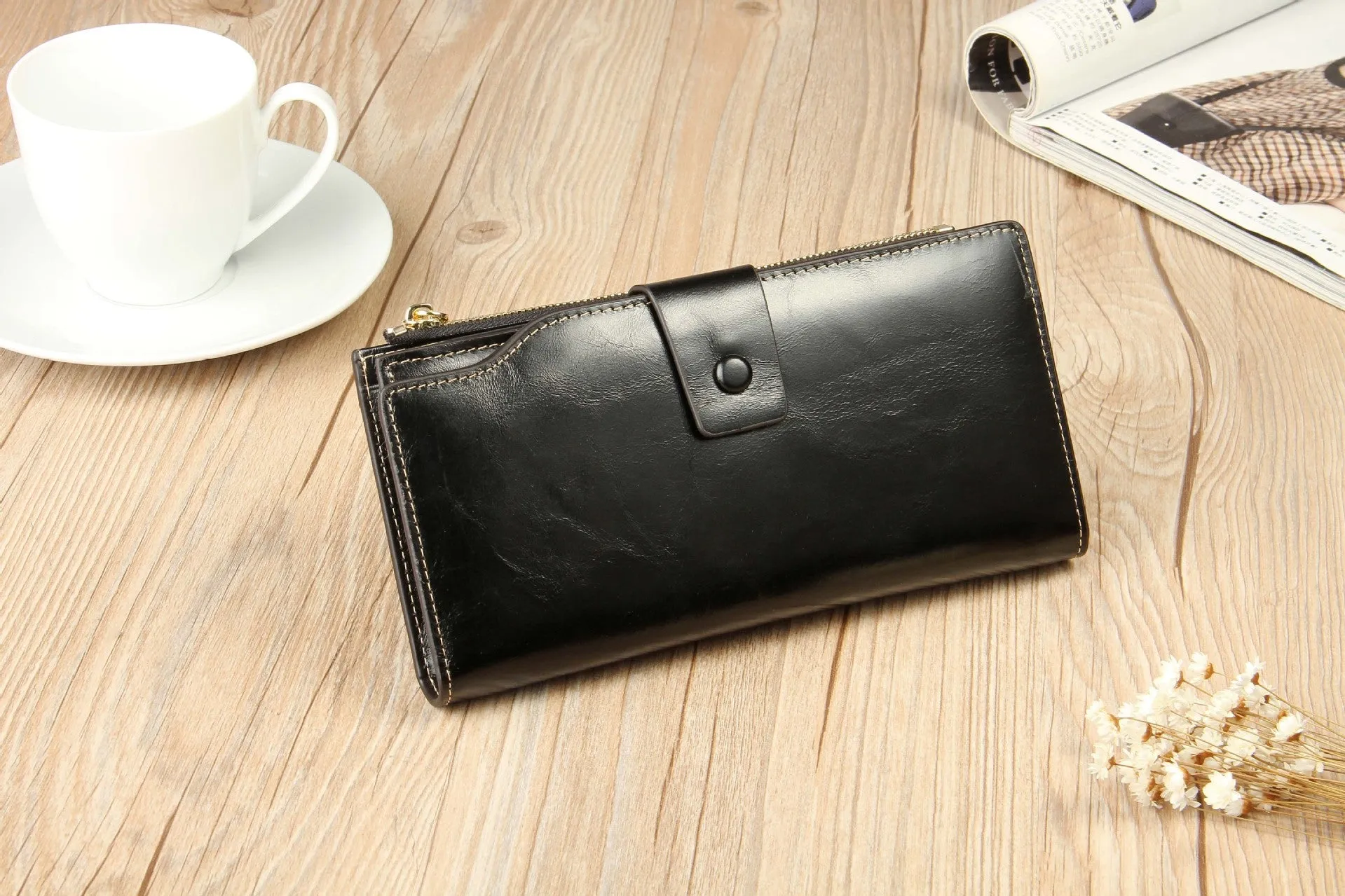 Factory Wallet Wholesale RFID Anti-Theft Swiping Long Multi-Functional Large Capacity Wallet Women's Handbag Hot Sale