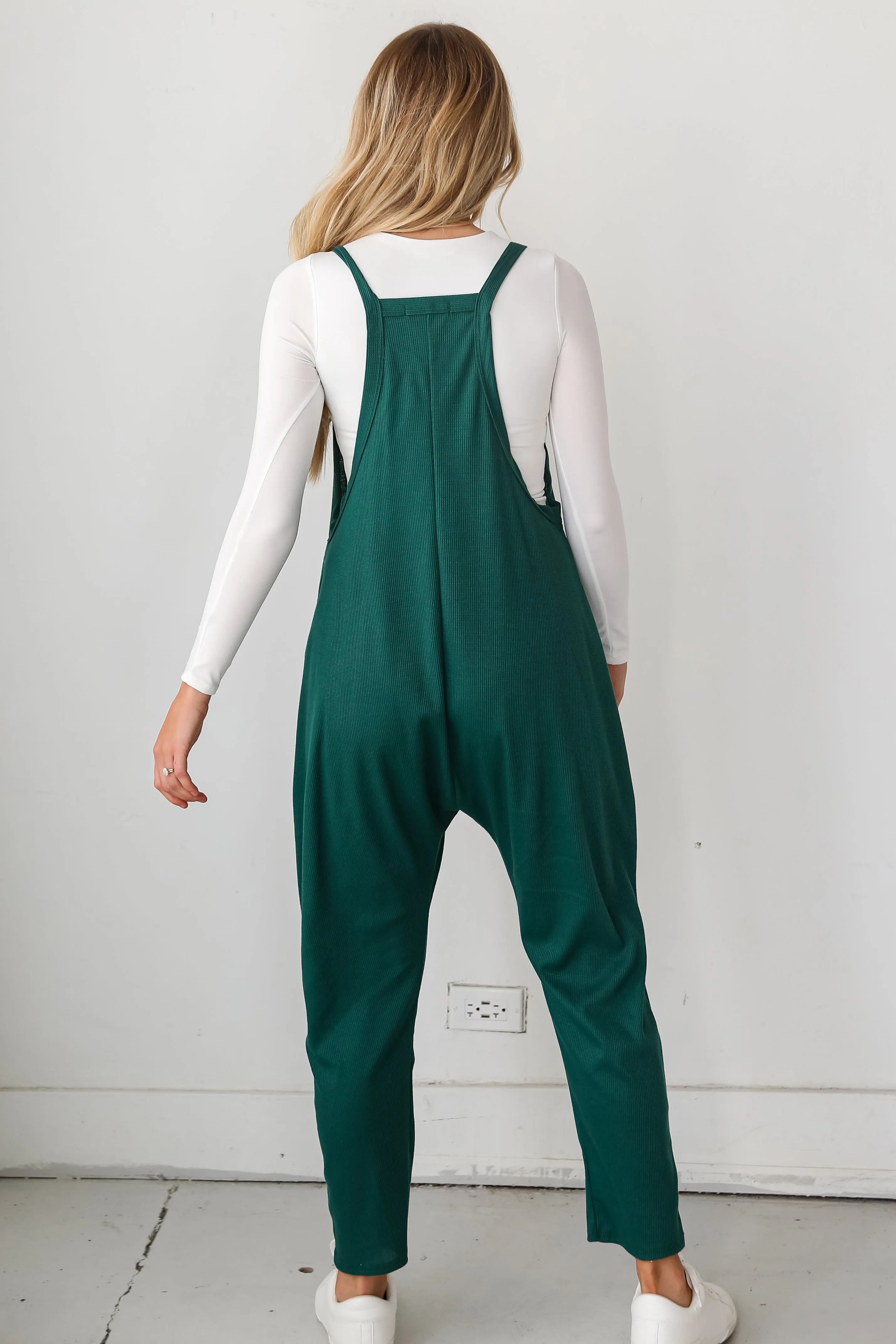 FINAL SALE - Willow Waffle Knit Jumpsuit - DOORBUSTER