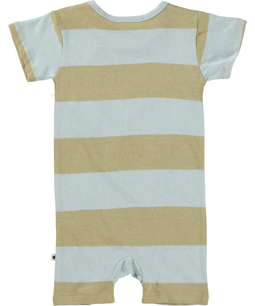 Finn Iced Blue Stripe Romper