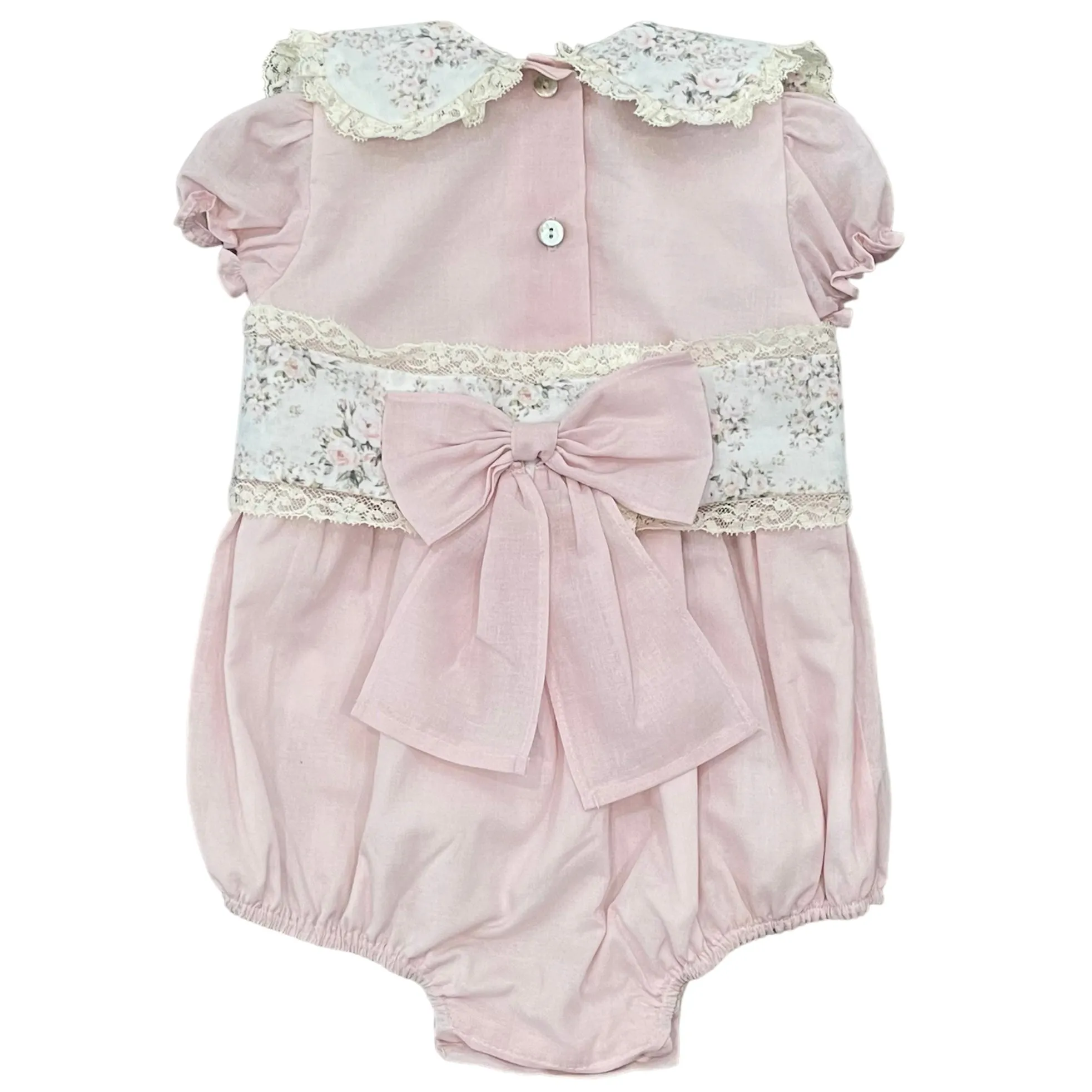 Girls Cotton Floral Romper