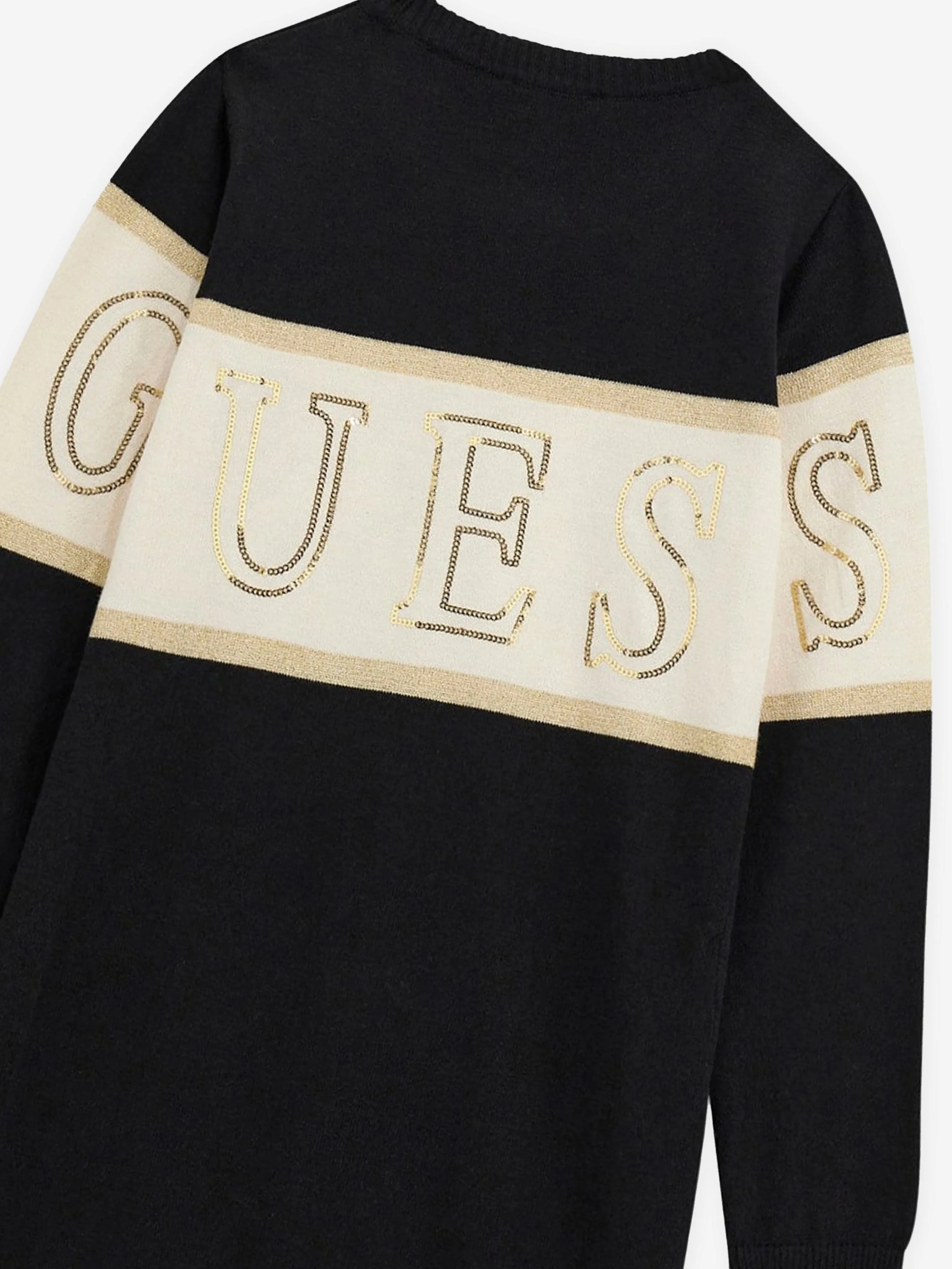 Guess Girls Logo Sweater Dress in Black