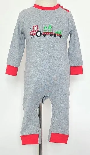 Holiday infant boys rompers