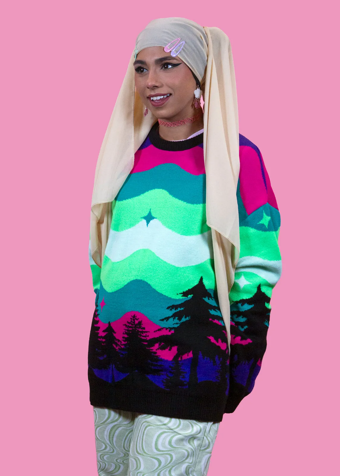 Home of Rainbows - The Northern Lights Knit Jumper