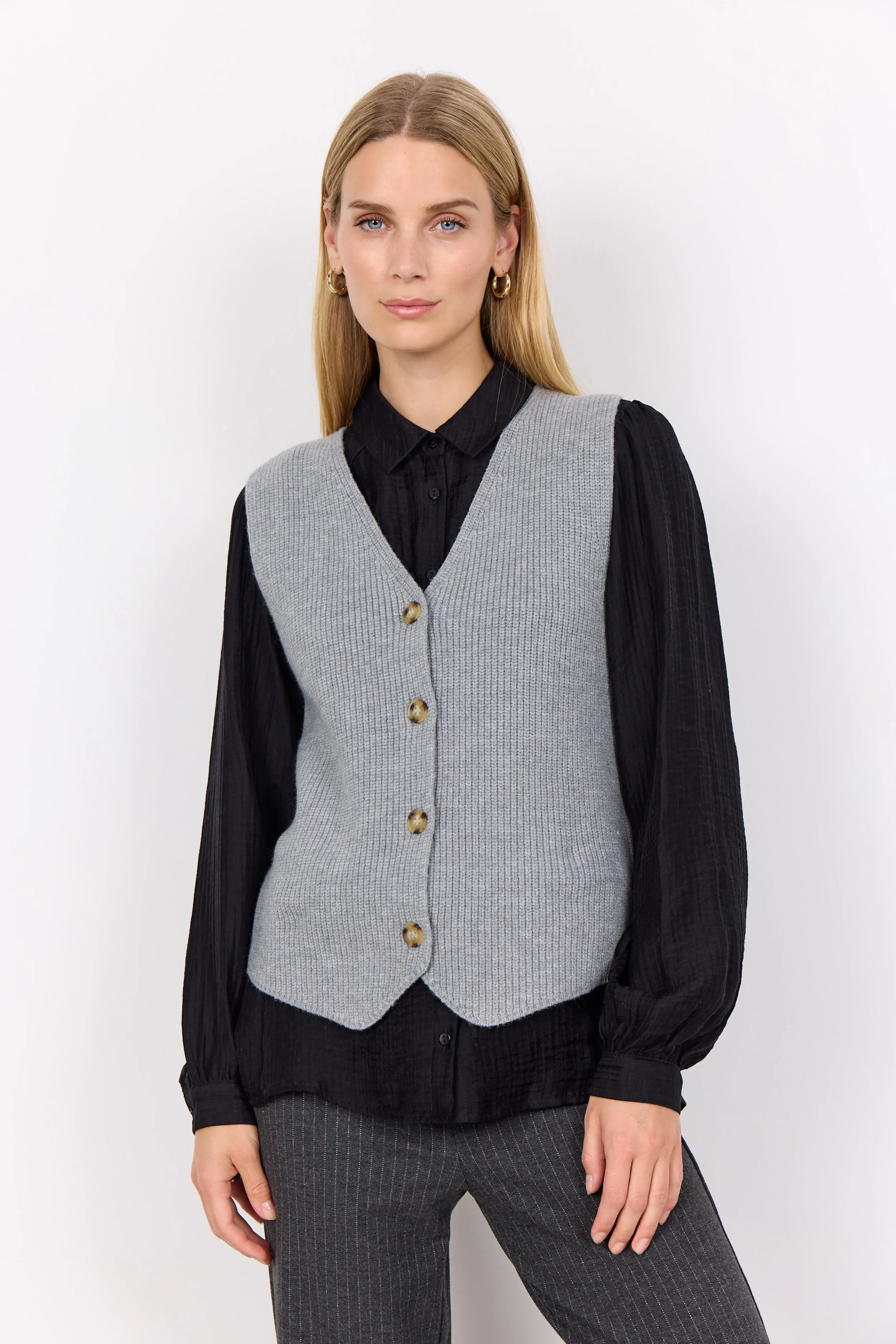 Ilia 1 Knit Vest - Grey