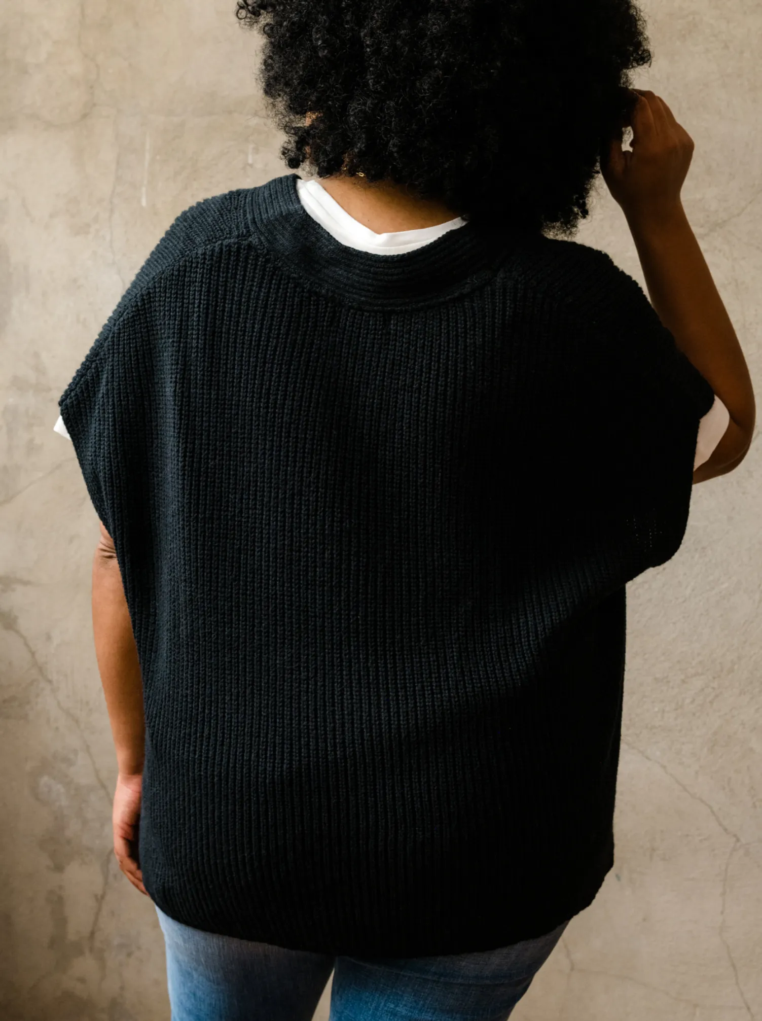 Ingrid Sweater Vest - Black