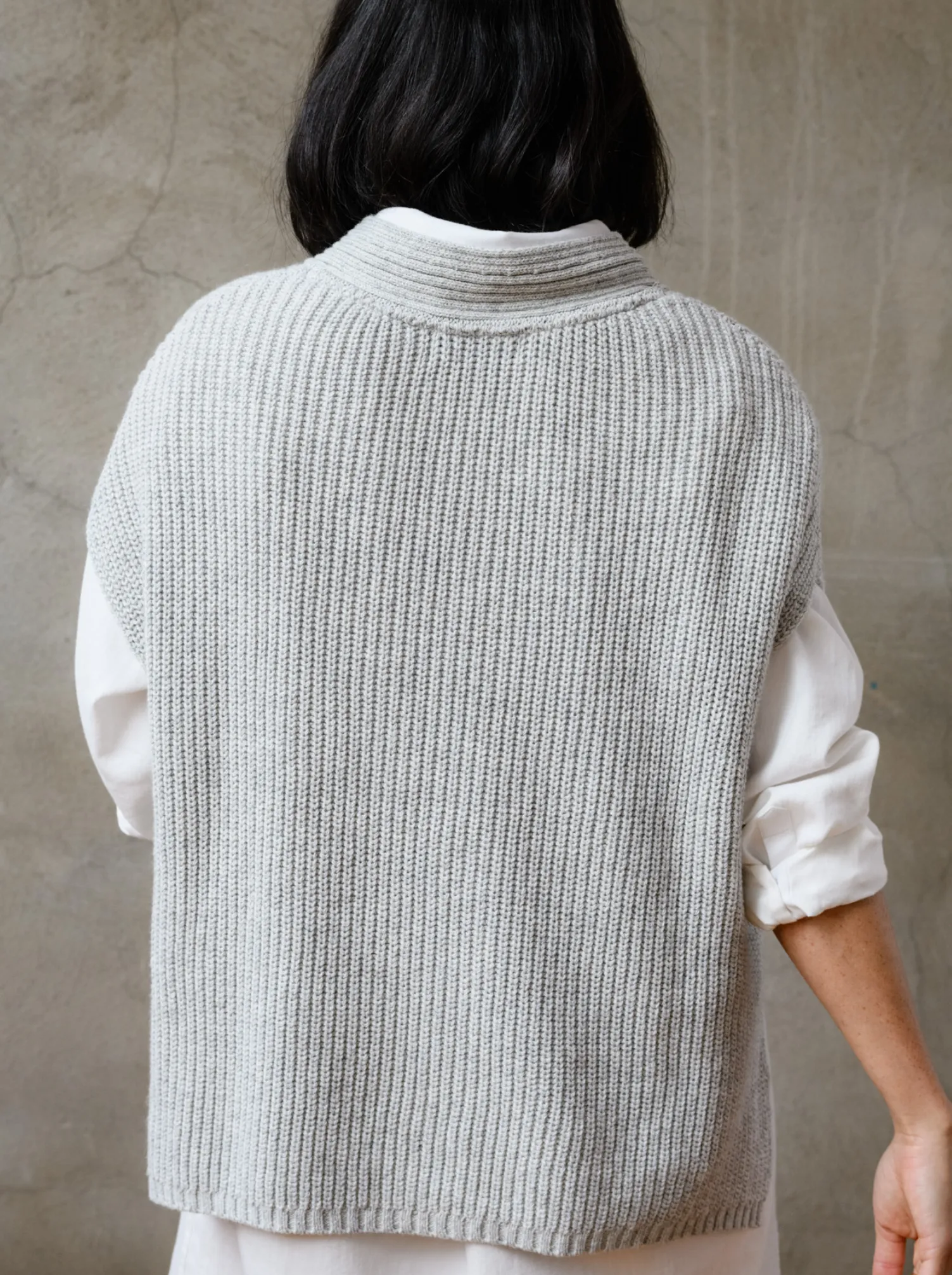 Ingrid Sweater Vest - Heather Grey