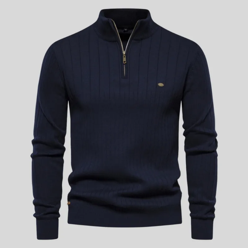 Jackson™ | Ribbed High Neck Fitted Sweater