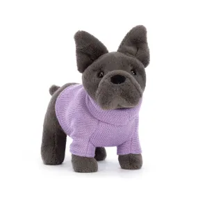 Jellycat Sweater French Bull Dog Purple