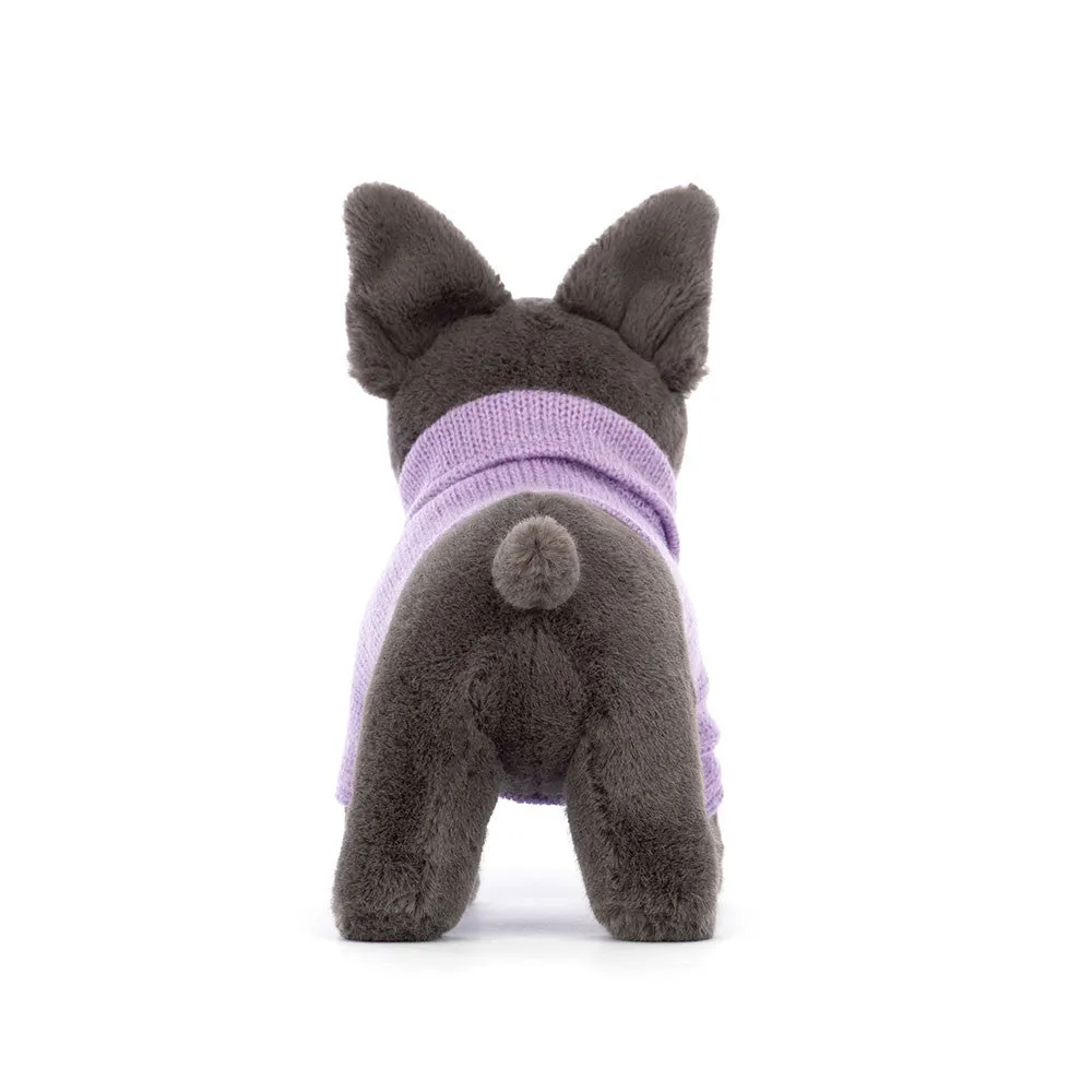 Jellycat Sweater French Bull Dog Purple