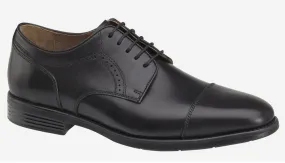 Johnston & Murphy Men's Branning Cap-Toe Black Full Grain Leather 152431