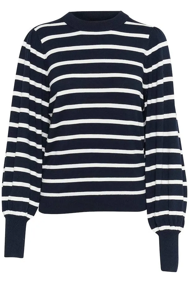 KALIZZY PULLOVER NAVY/WHITE STRIPE