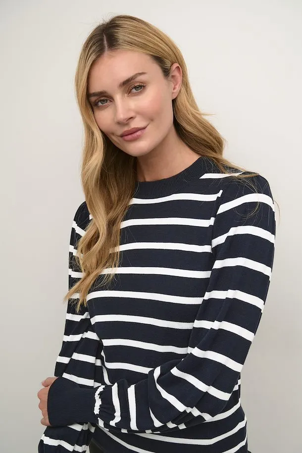 KALIZZY PULLOVER NAVY/WHITE STRIPE