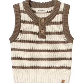 Lil'Atelier Birch Emlen Knit Vest Stripe