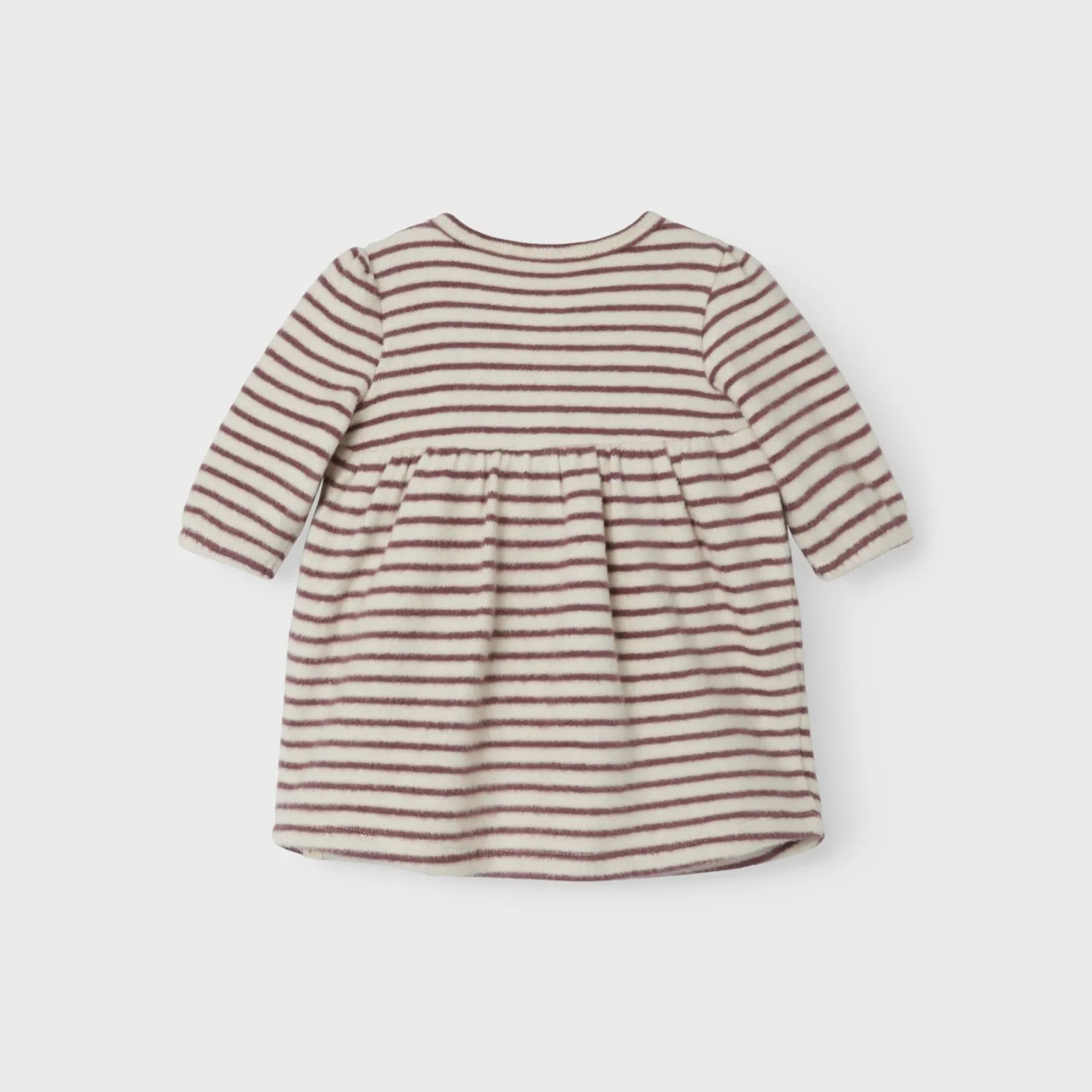 Lil'Atelier Birch Rosebrown Thoro Body Dress Stripe