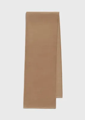 Long doublé scarf camel