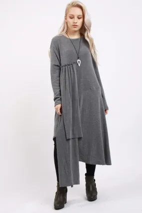 Long Jumper Ruffle Detail Dress For Women