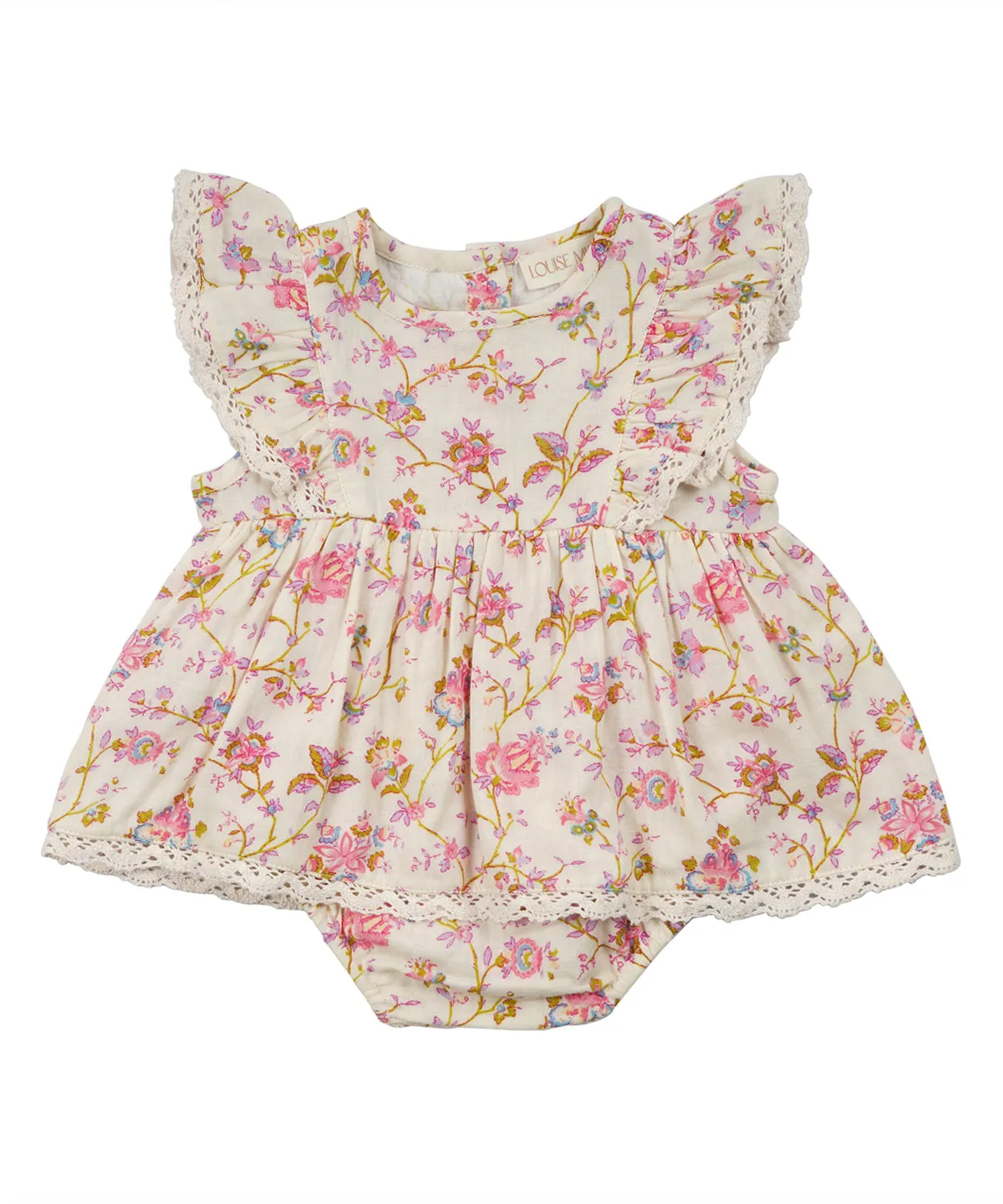 Louise Misha Lena Romper - Cream Bucolia Fields