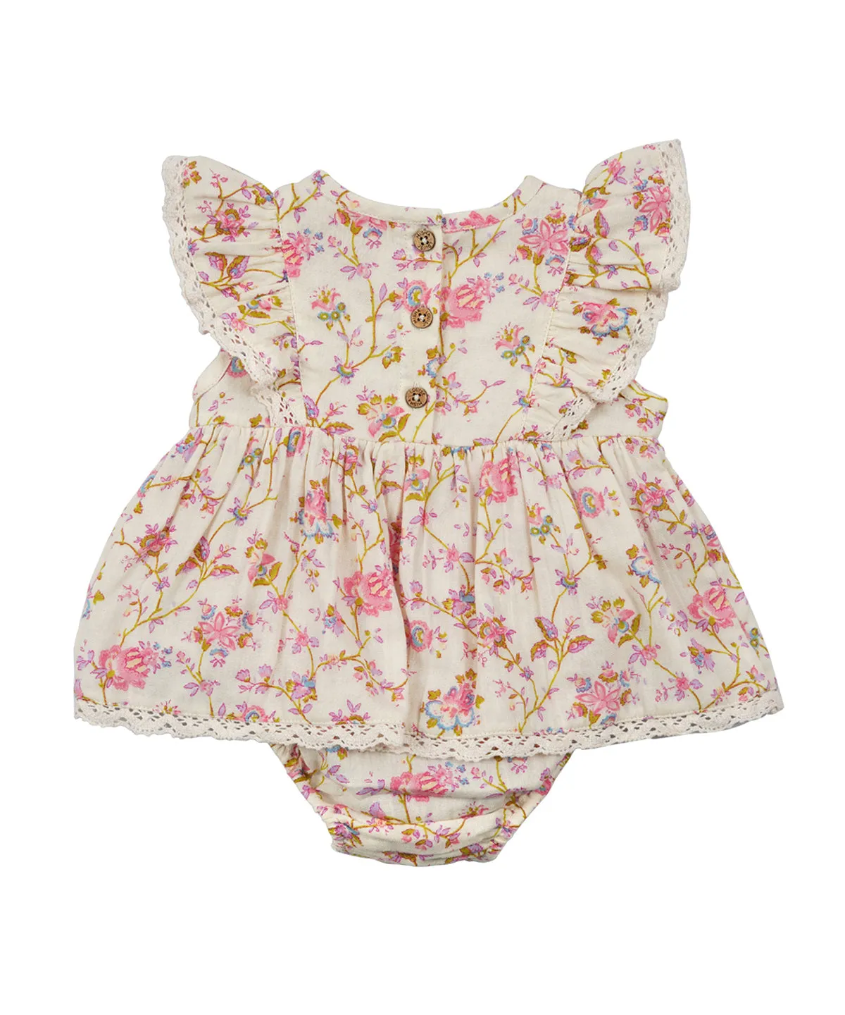 Louise Misha Lena Romper - Cream Bucolia Fields