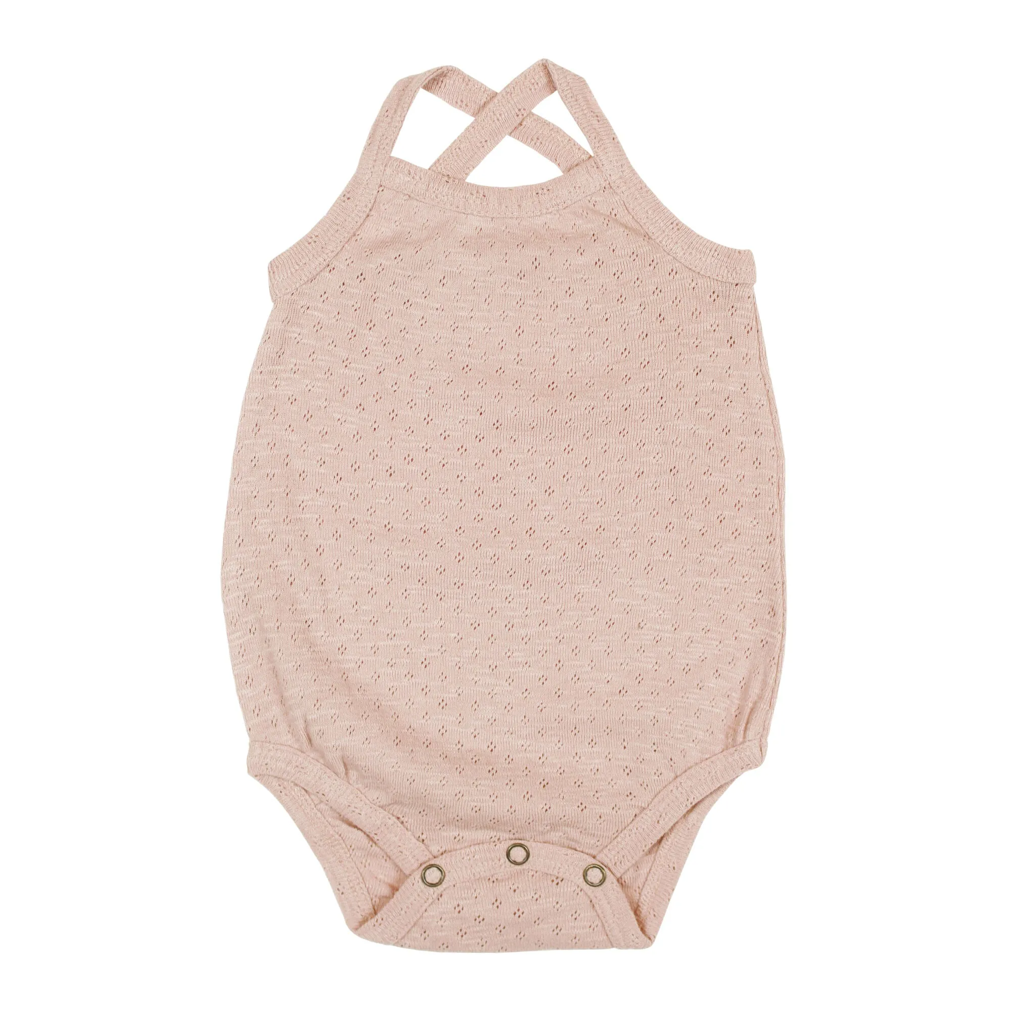 L'ovedbaby Pointelle Crossback Bodysuit