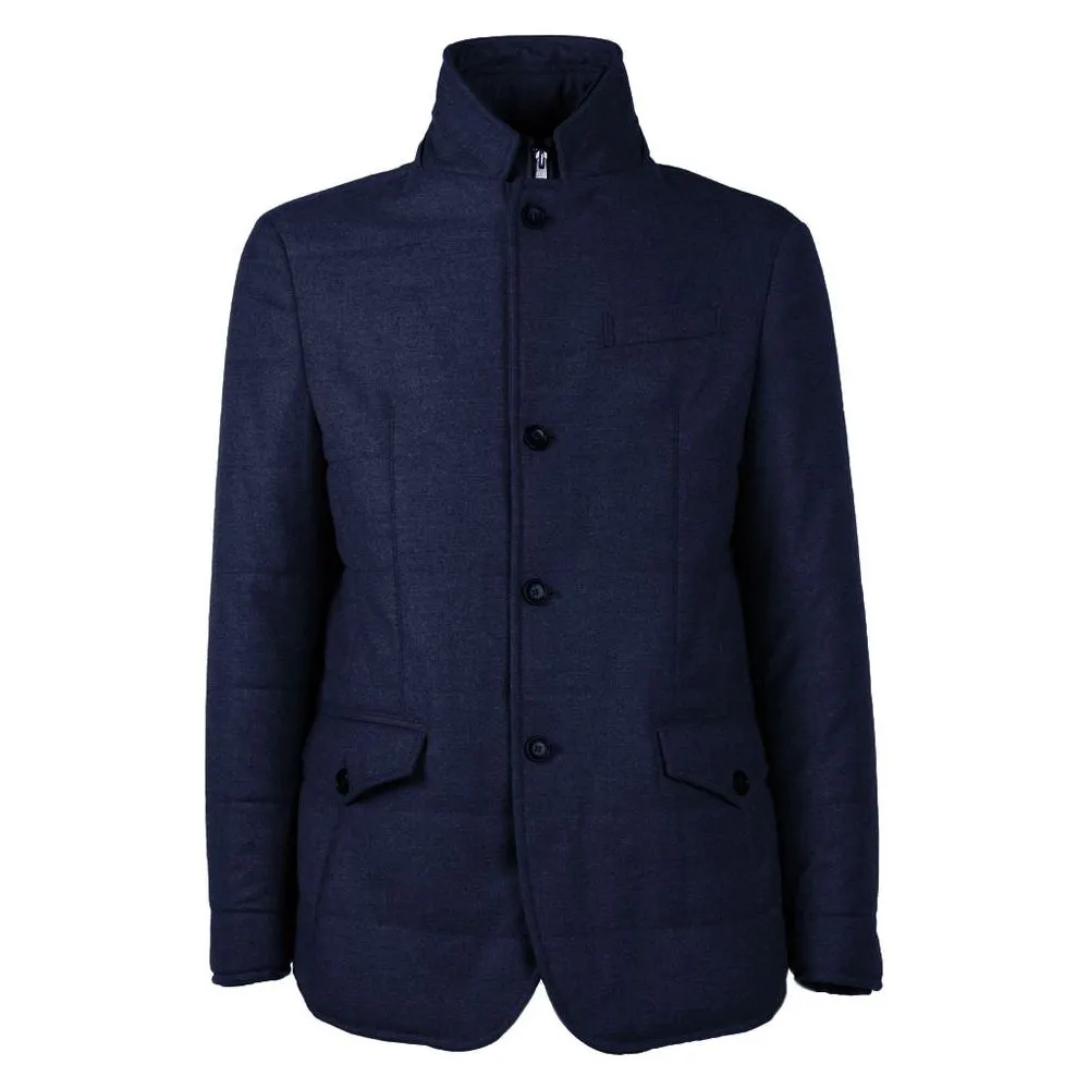 Made in Italy Elegant Wool-Cashmere Men's Coat