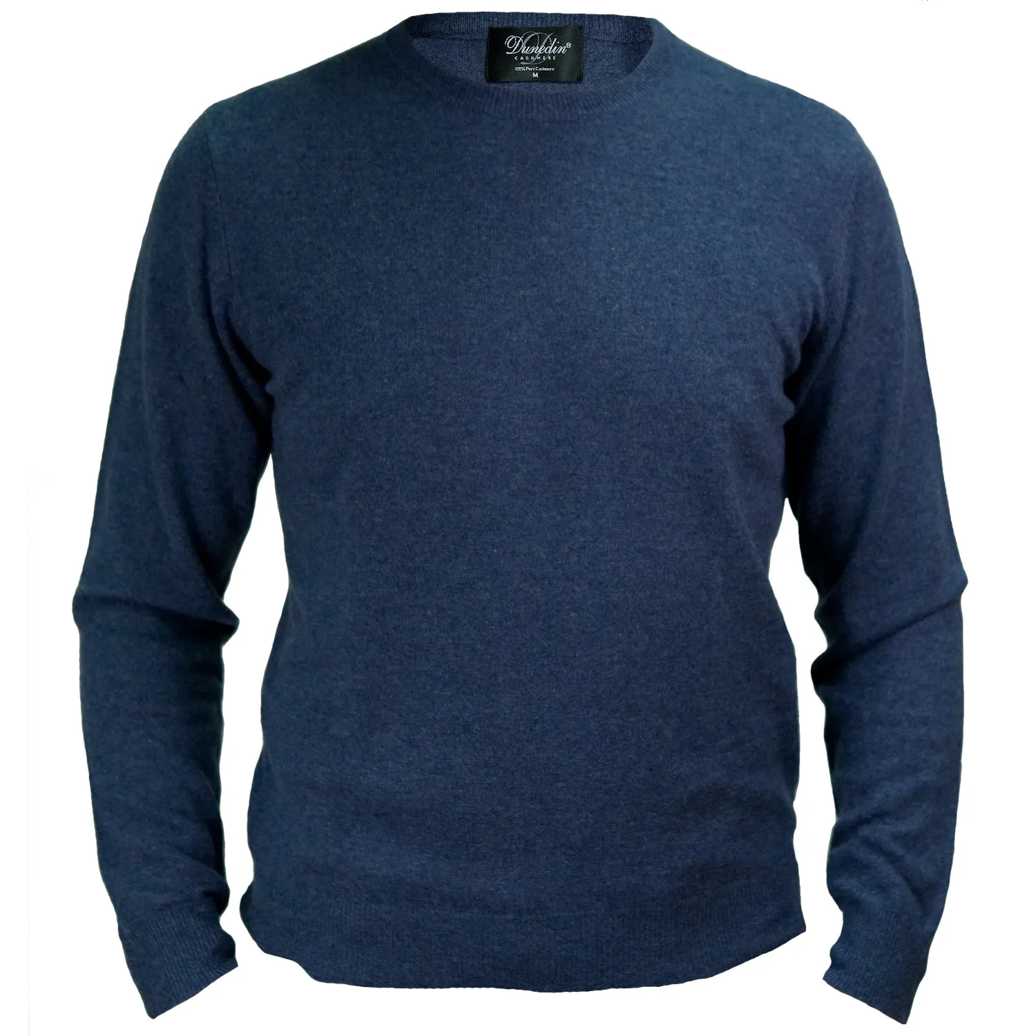 Men's Dunedin Cashmere 100% Cashmere Cr  Denim