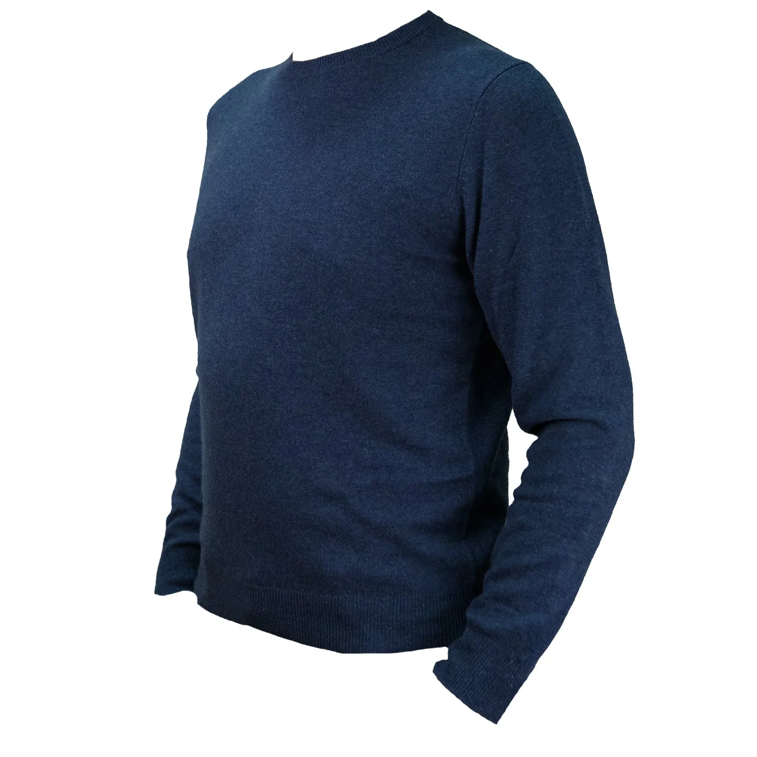 Men's Dunedin Cashmere 100% Cashmere Cr  Denim