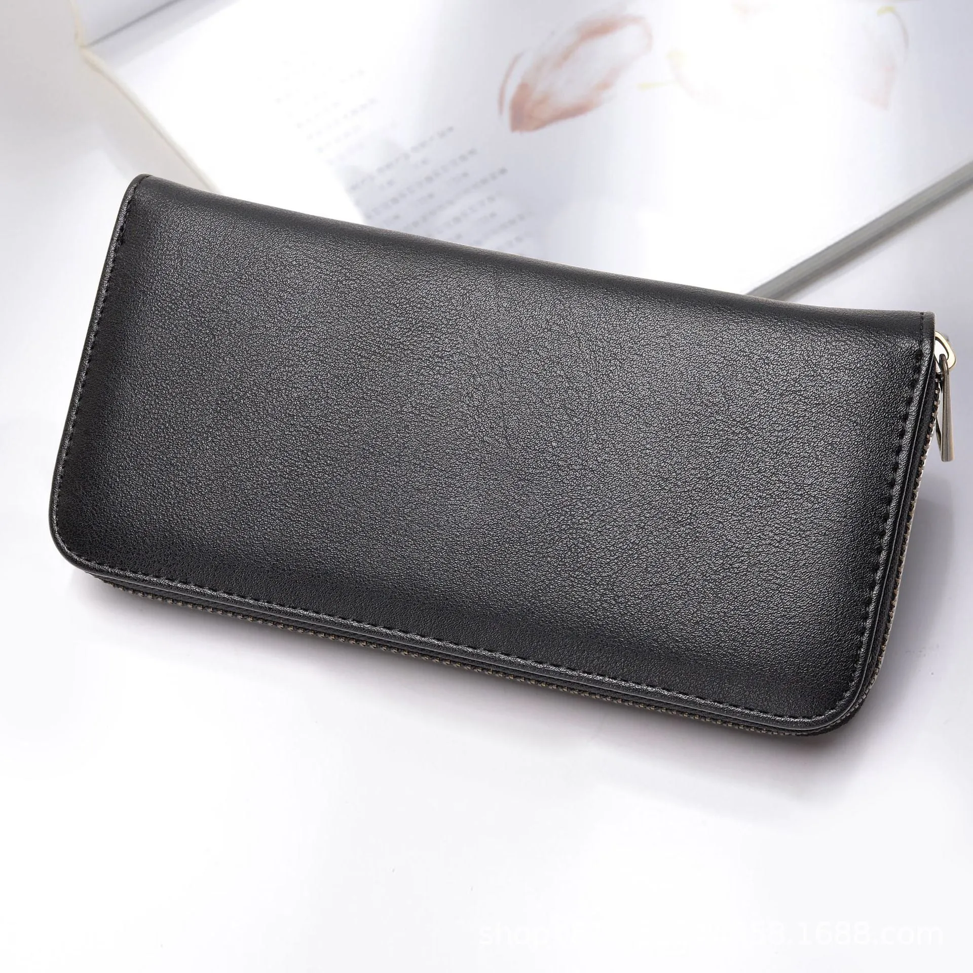 Men's Handbag Pu Business Clutch Men's Multi-Functional Cardholder RFID Multiple Card Slots Long Wallet Clutch