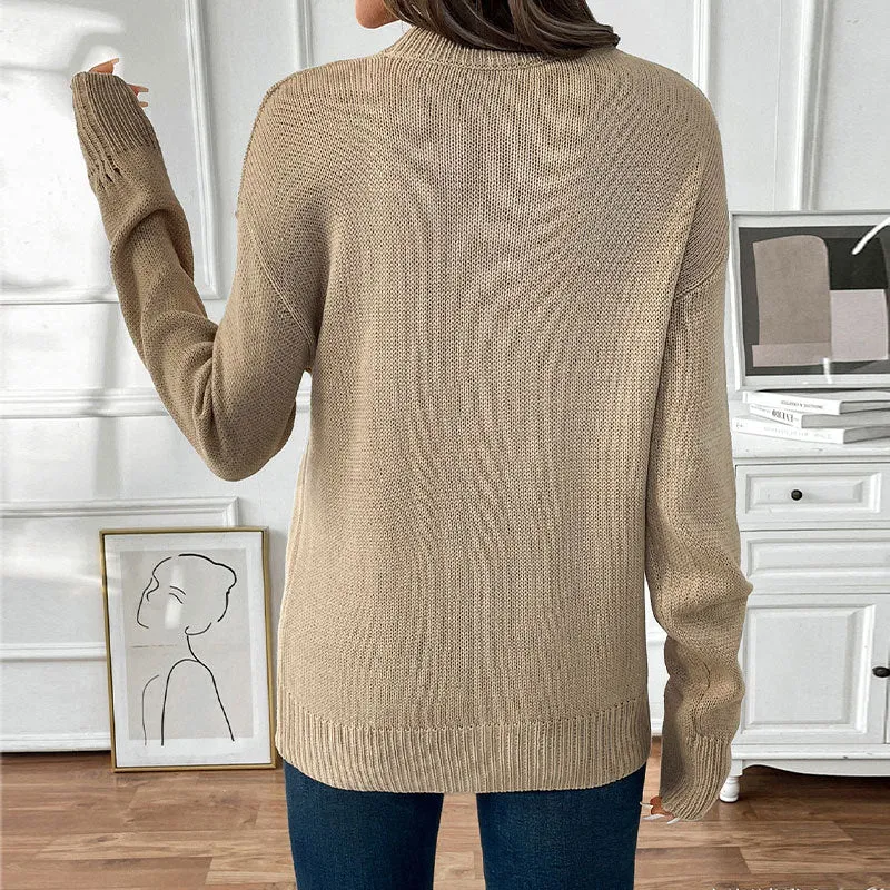 METAVERSMALL autumn and winter new round neck cherry pullover sweater 2025 Valentine's Day Christmas hot sale knitted sweater women