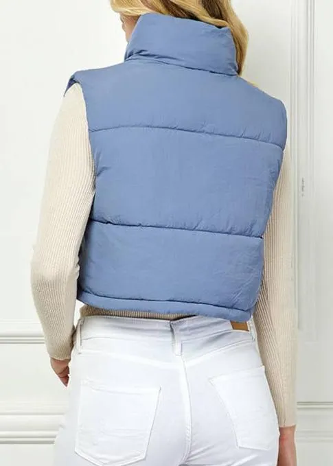 Monica Crop Puffer Vest