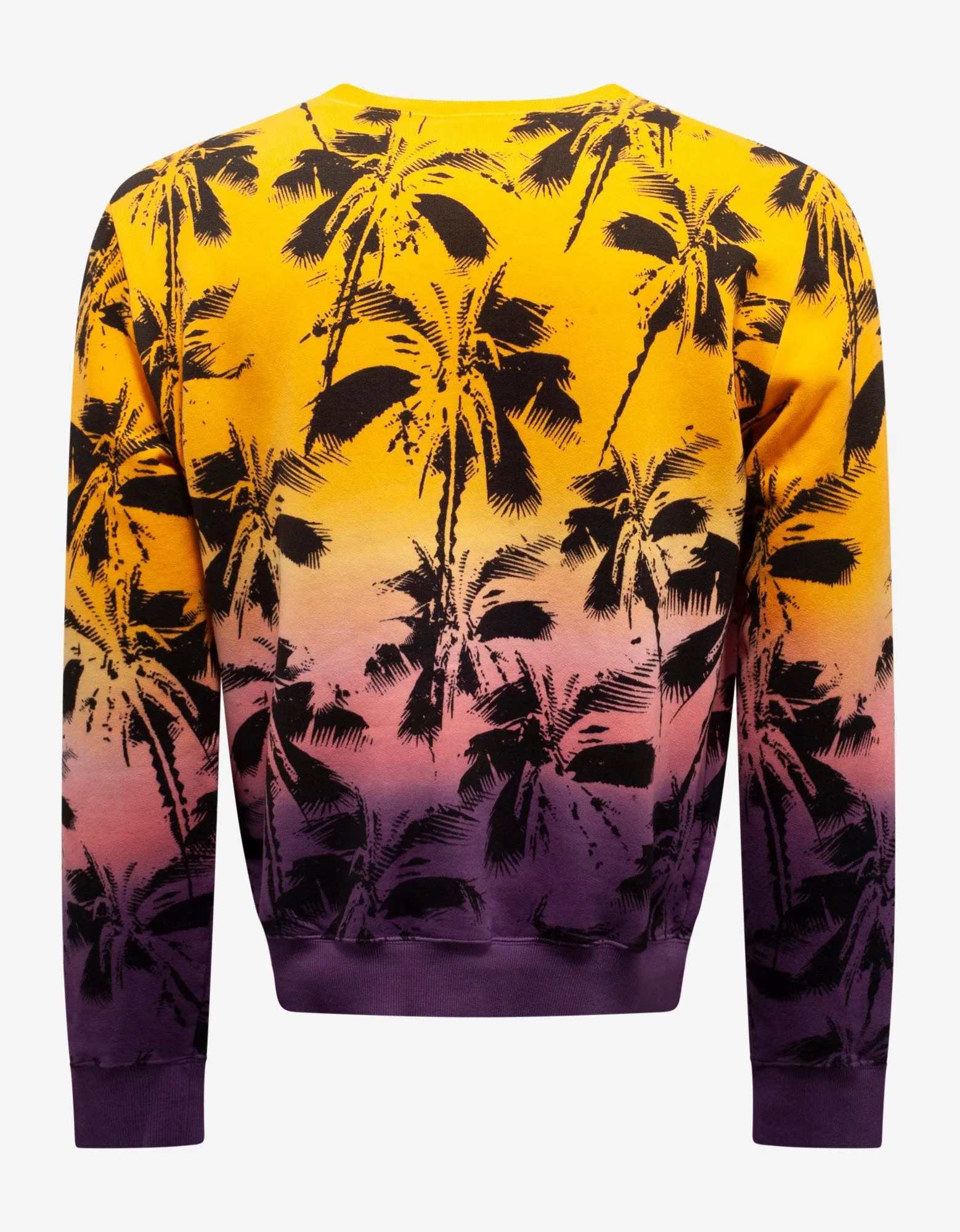 Multicolour Palm Trees Print Sweatshirt