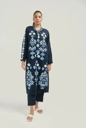 Nadiya Kassam - BAHAR BLUE - 1 Piece - Linen