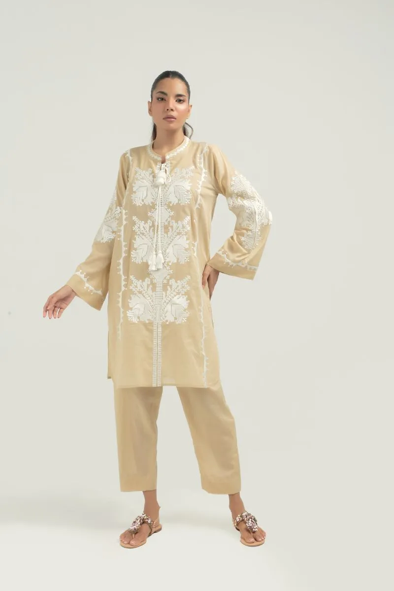 Nadiya Kassam - DIAR BEIGE - 1 Piece - Linen