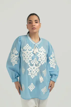 Nadiya Kassam - KARA BLUE - 1 Piece - Linen