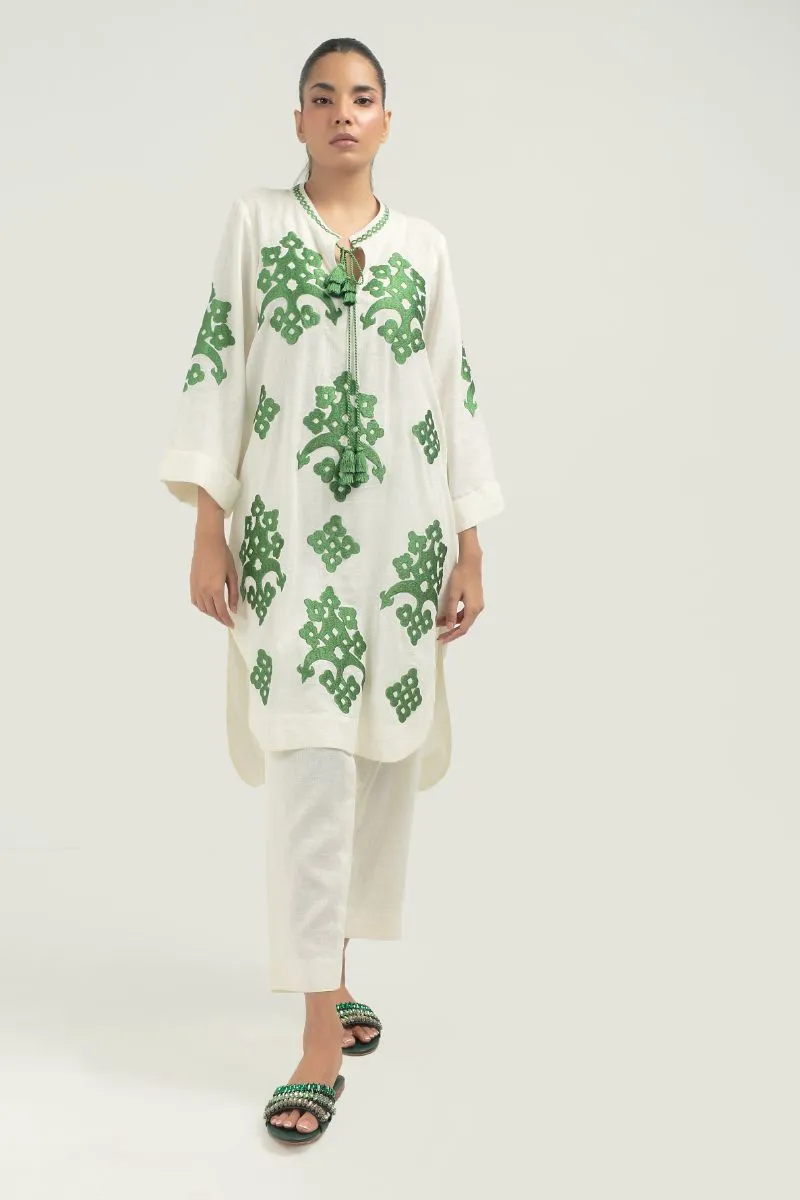 Nadiya Kassam - MARAL GREEN - 1 Piece - Linen