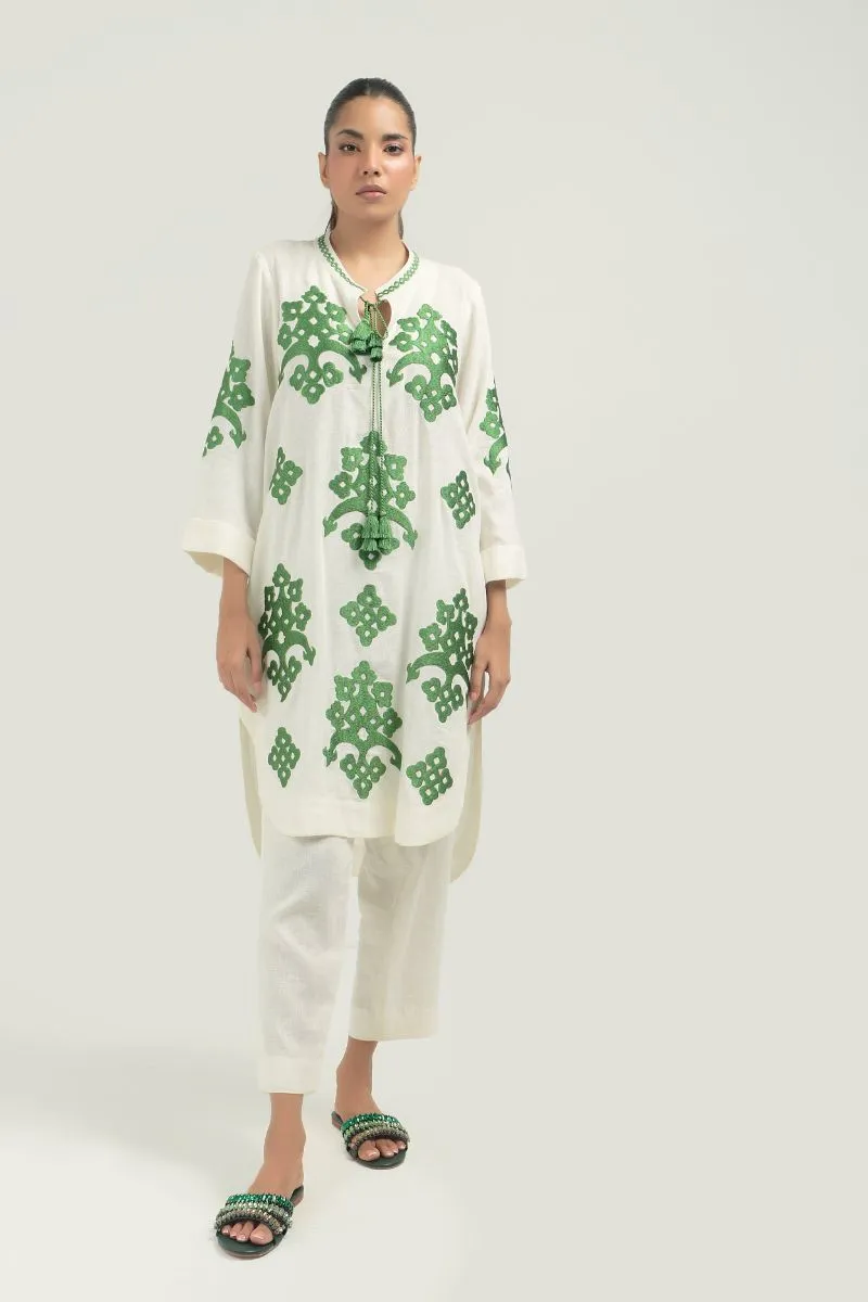 Nadiya Kassam - MARAL GREEN - 1 Piece - Linen