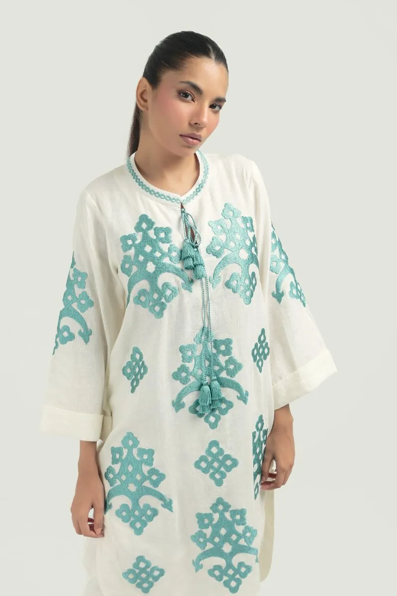 Nadiya Kassam - MARAL TURQUOISE - 1 Piece - Linen