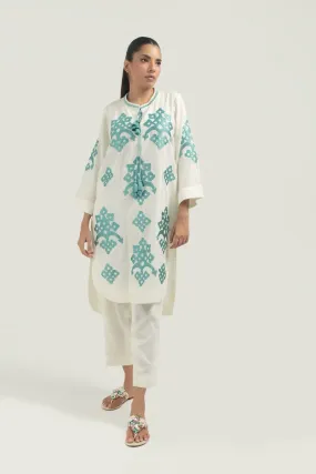 Nadiya Kassam - MARAL TURQUOISE - 1 Piece - Linen