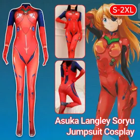 Neon Genesis Evangelion Asuka Cosplay Jumpsuit