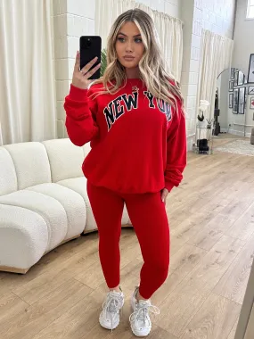 New York Red sweatshirt