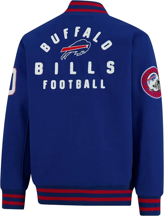 NFL Official Adults Classic Varsity Coaches Jacket Coat - Unisex|Buffalo Bills