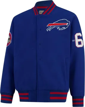 NFL Official Adults Classic Varsity Coaches Jacket Coat - Unisex|Buffalo Bills