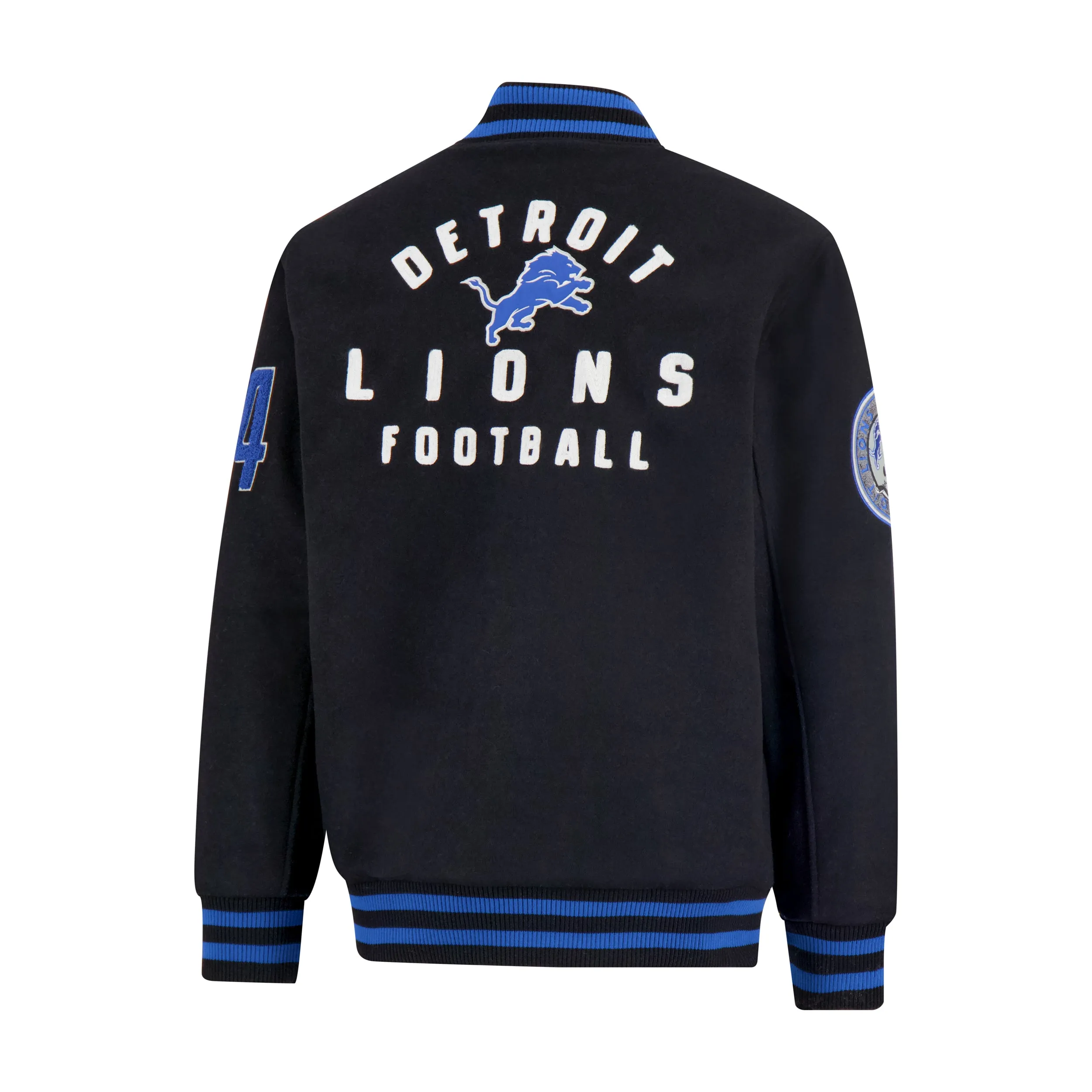 NFL Official Adults Classic Varsity Coaches Jacket Coat - Unisex|Detroit Lions