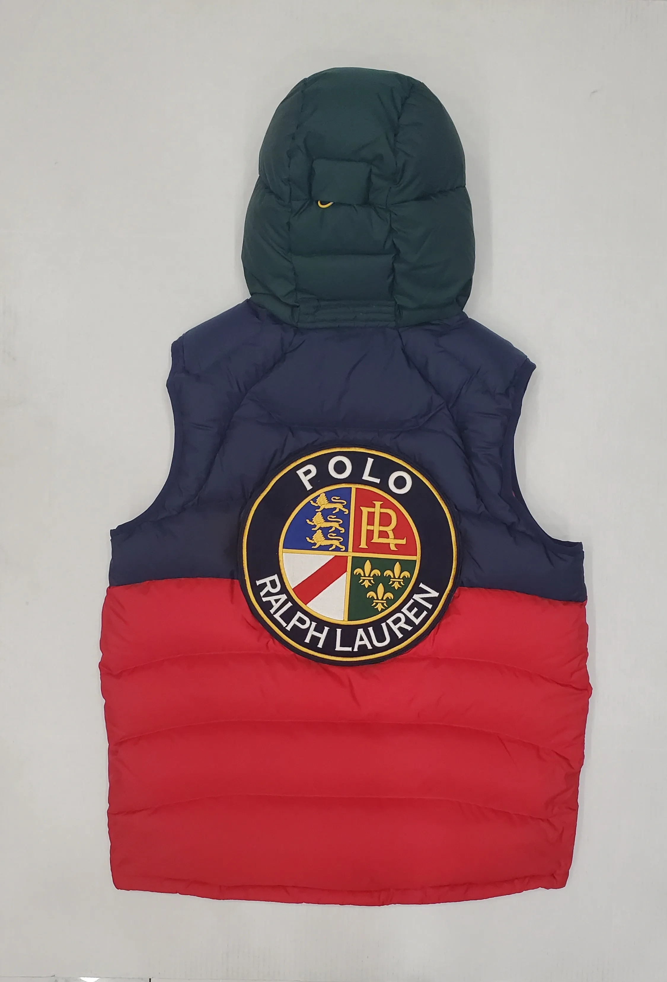 Nwt Polo Ralph Lauren Red/Navy Cookie Down Vest