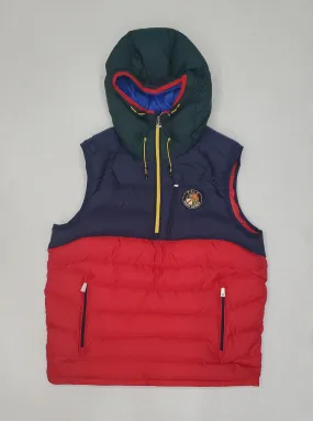 Nwt Polo Ralph Lauren Red/Navy Cookie Down Vest