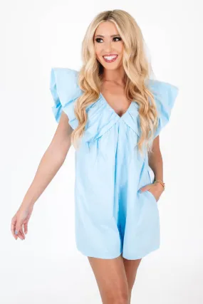 Paradise Perfection Romper - Sky Blue