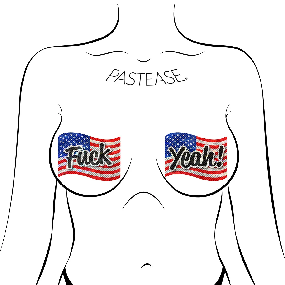 Pastease Fuck Yeah! USA Flag Pasties