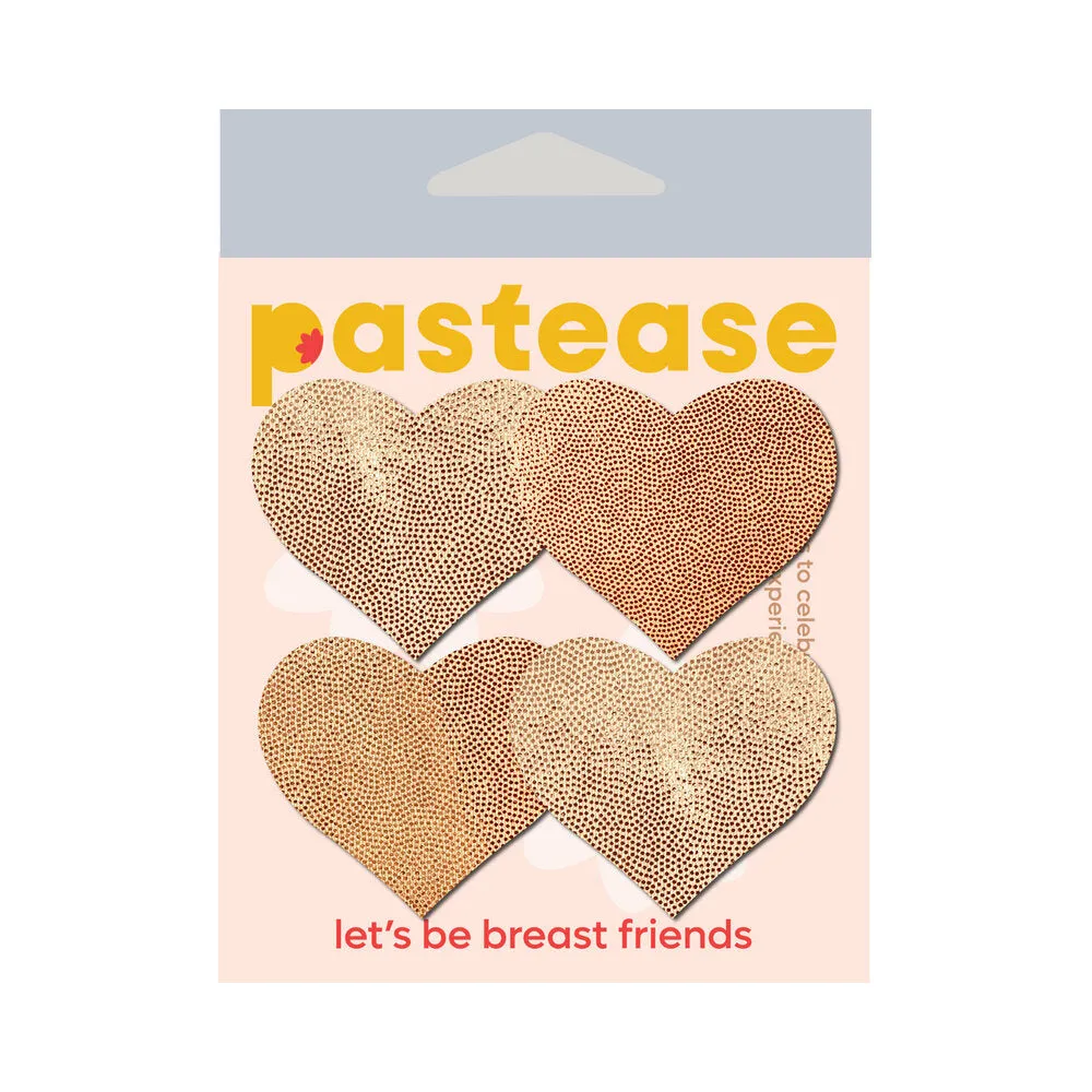 Pastease Petites Liquid Hearts Pasties Rose Gold 2-Pack